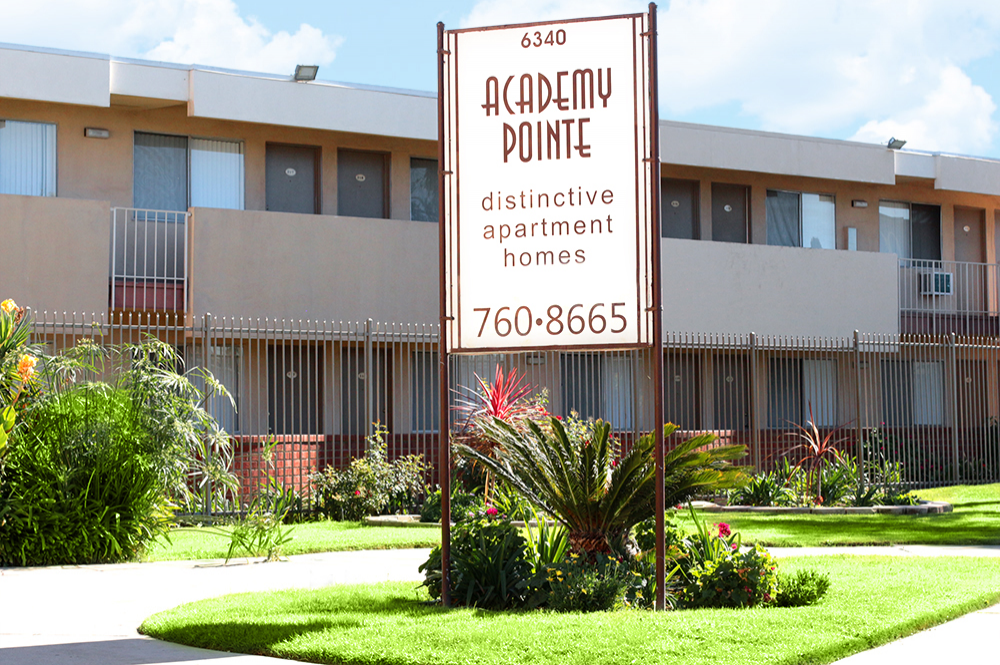 Take a tour today and view Exteriors 12 for yourself at the Academy Pointe Apartments